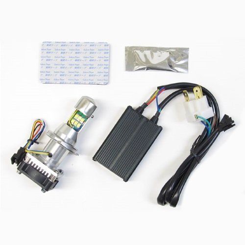 プロテック PROTEC LEDヘッドライトバルブ H4-Hi|Lo 30w 6000K 汎用 ショートヒートシンク65001