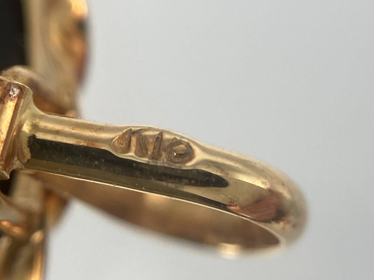 K18 カメオ F.W.Klein フリードリヒ・ウィルヘルム・クライン作 トップ