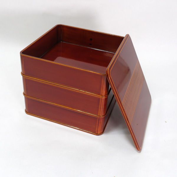 漆器 飛騨春慶塗|三段重箱