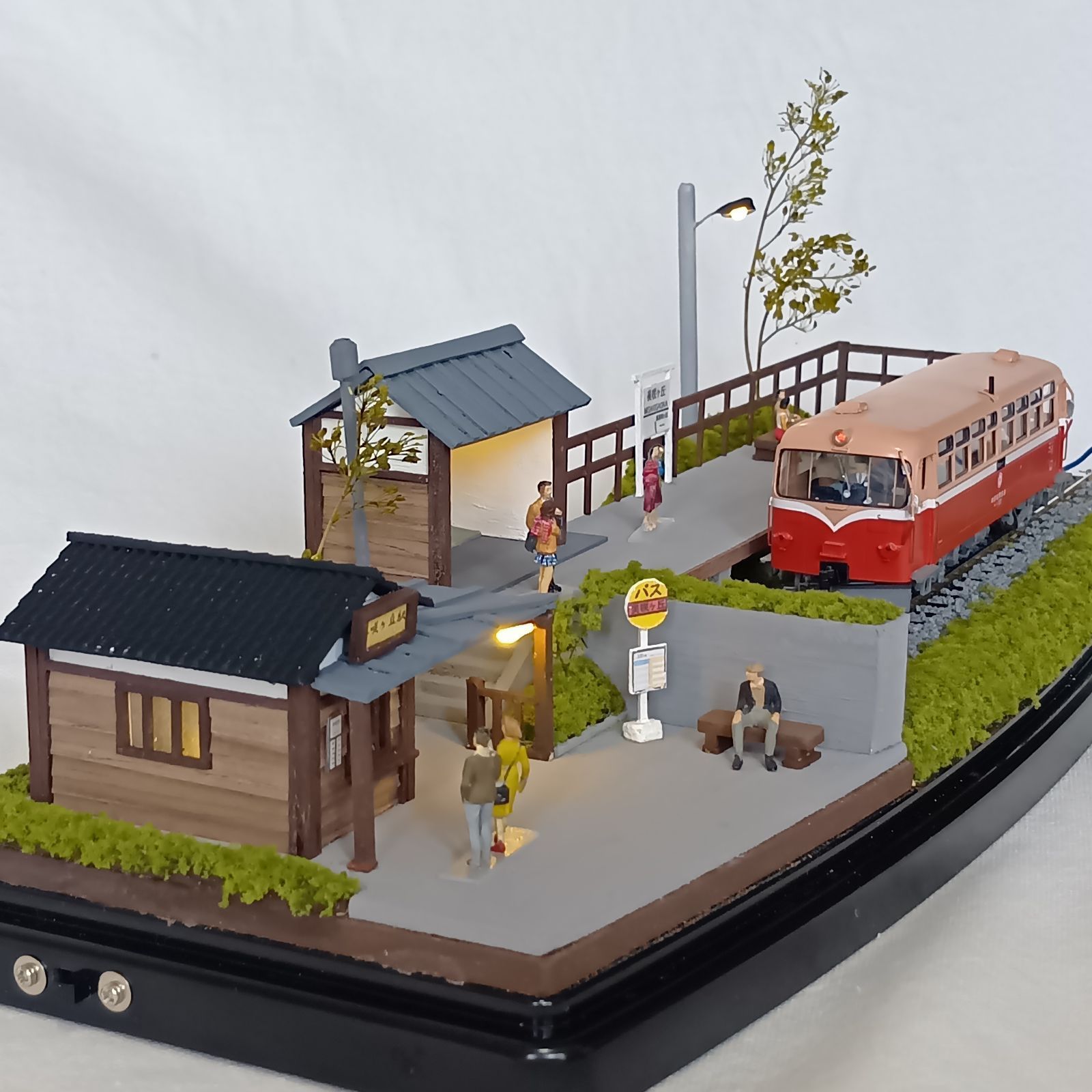 鉄道模型HOゲージ ジオラマ 車両展示台（KATOユニトラック線路使用 HO