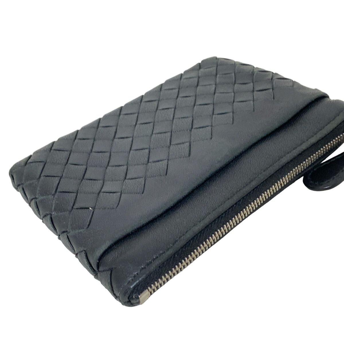 超美品　ボッテガヴェネタ　コインケース　キーリング付き　マキシイントレチャート BOTTEGA VENETA - ボッテガヴェネタ BOTTEGA VENETA マキシ