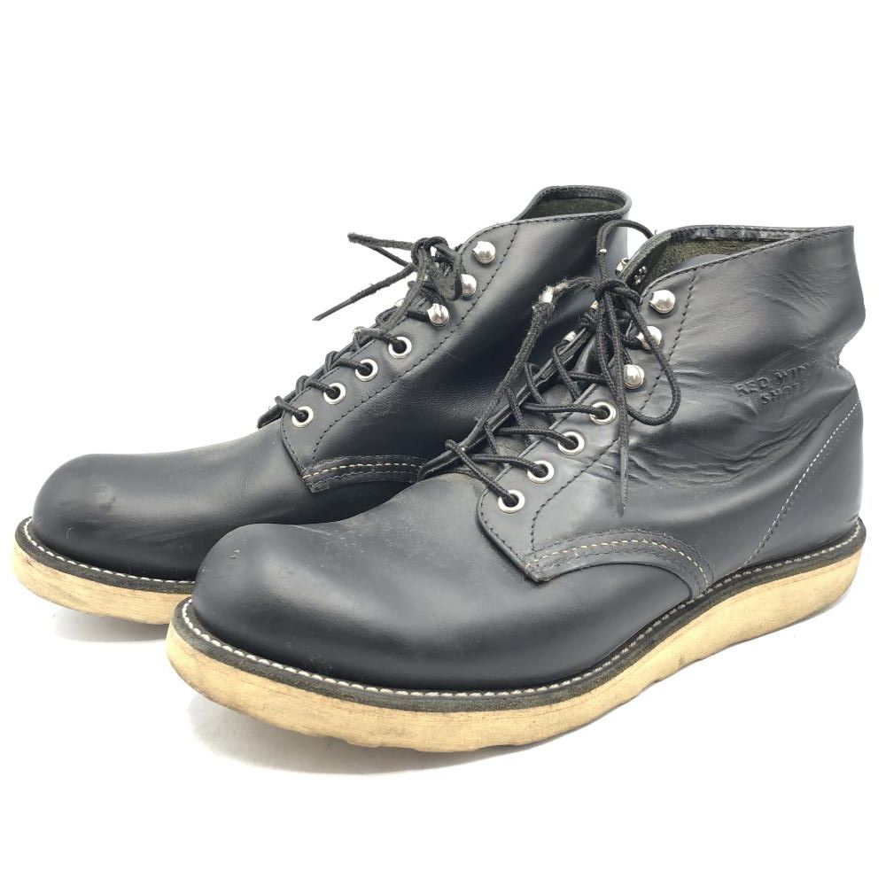 RED WING 6-inch Classic Round レースアップブーツ ブラック 27.5cm 8165 レッドウィング クラシック ラウンド 17