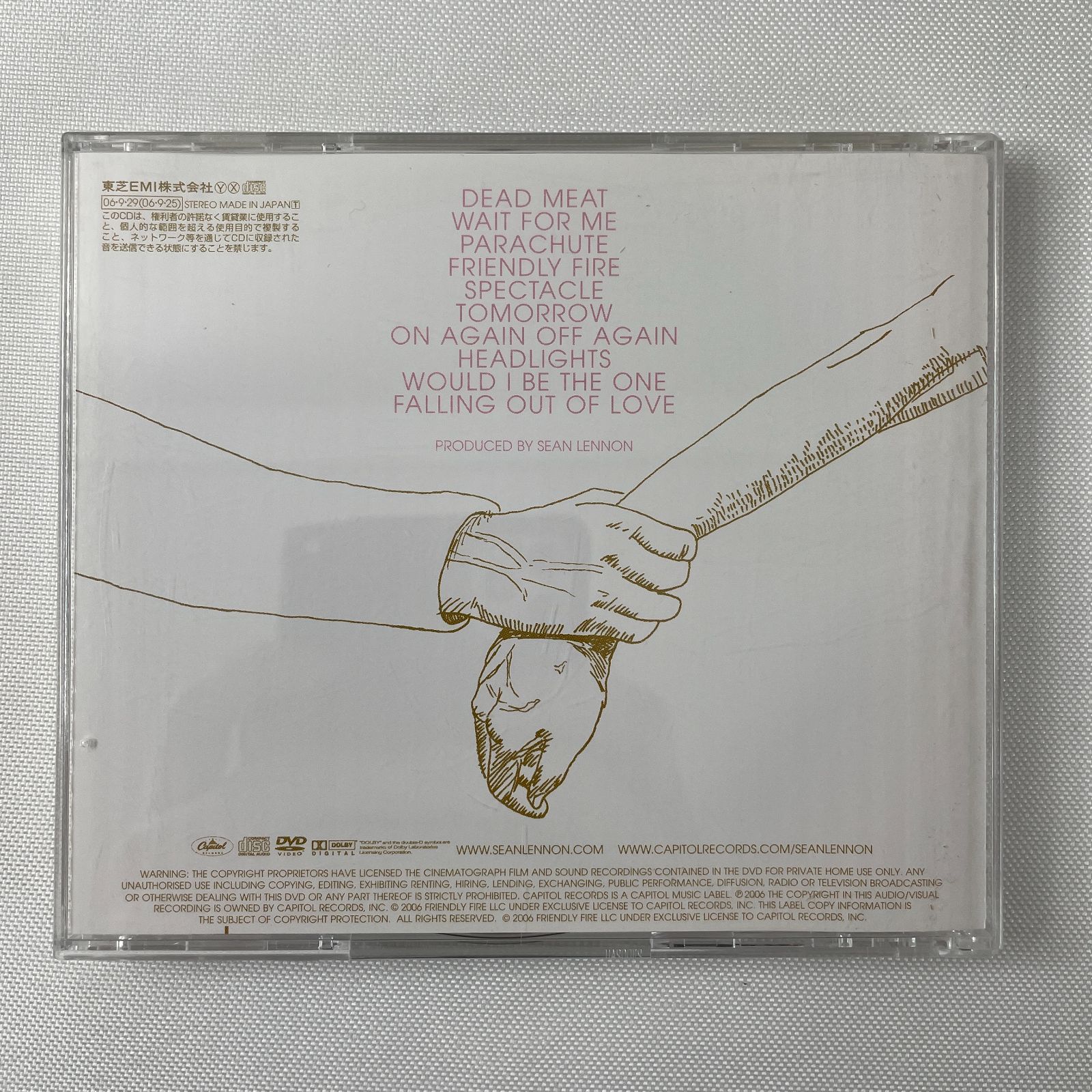 ショーン・レノン – フレンドリーファイア】CD+DVD 帯あり 日本