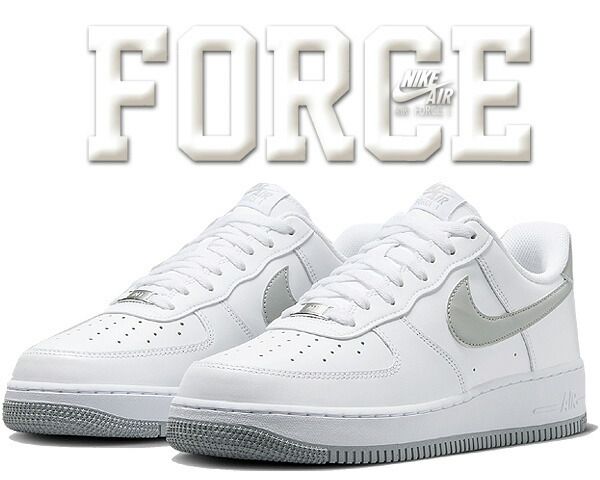 ナイキ エアフォース 1 07 NIKE AIR FORCE 1 07 white|smoke grey-wht fj4146-100 スニーカー ホワイト スモークグレー AF1