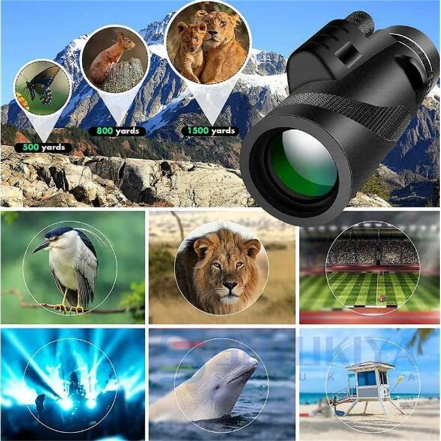 値下げ✨️単眼望遠鏡 40x60 ズーム単眼望遠鏡 単眼鏡 望遠鏡 ナイトビジョン 高倍率 ズーム 40×60 レンズ 広角