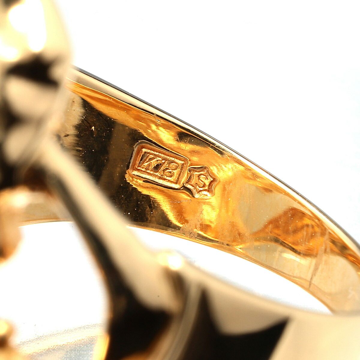 ギンザタナカ GINZA TANAKA 人物 デザインリング K18 9号 新品仕上げ  