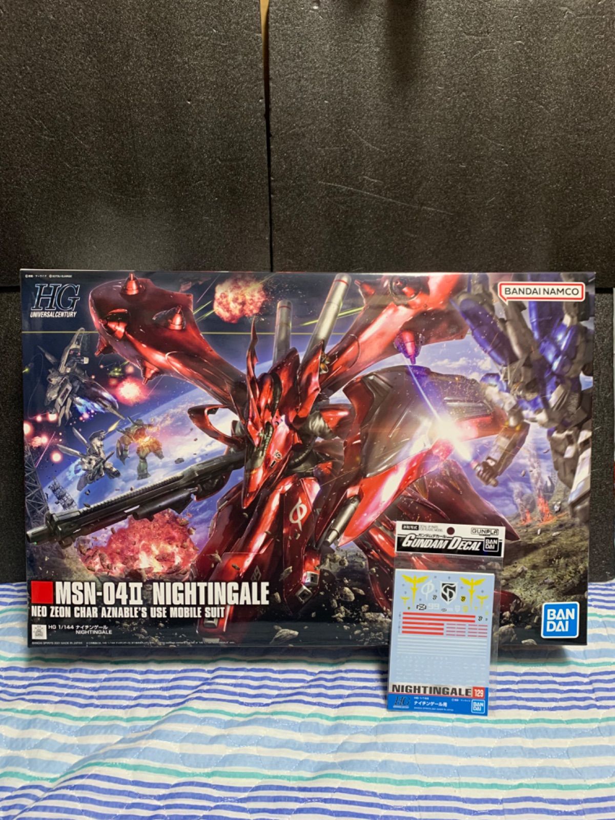 ガンプラ ガンダム HG 1/144 ナイチンゲール デカール付 新品未使用品