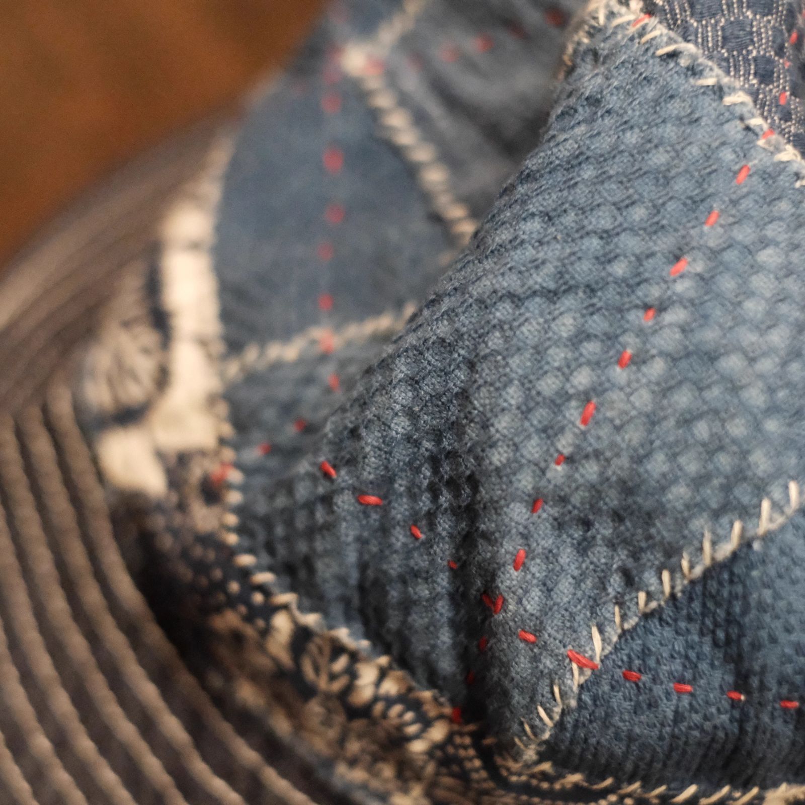 襤褸 BORO ベスト 藍 刺し子 vintage 古布 パッチワーク キルト 襤褸