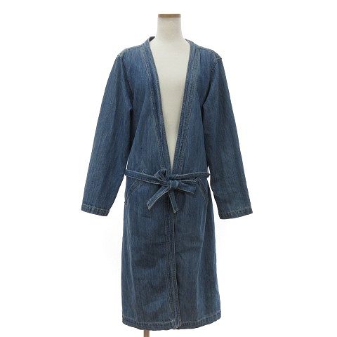 Ungrid アングリッド デニムガウンコート アングリッド UNGRID デニム コート ガウン ロング 長袖 紐ベルト