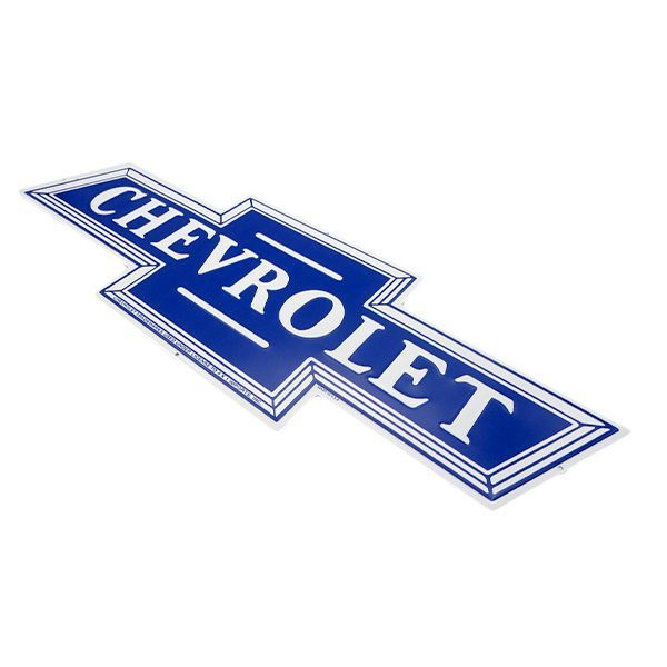 ダイカットエンボス メタルサイン CHEVROLET BOWTIE【シボレー ブリキ