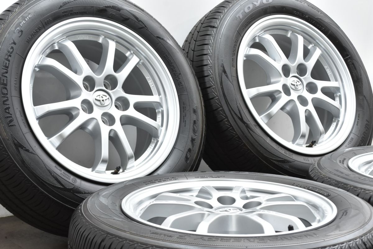 バリ溝 トヨタ 50 プリウス 純正 15in 6.5J 40 PCD100 トーヨー ナノエナジー 3 195|65R15 カローラツーリング スポーツ ウィッシュ