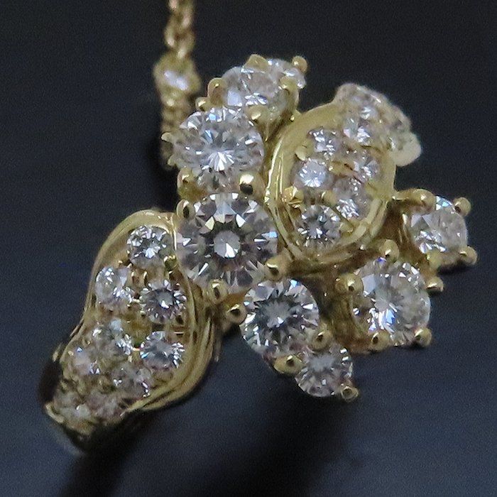 Queen クイーン ダイヤモンド リング 指輪 2連チェーン付き  