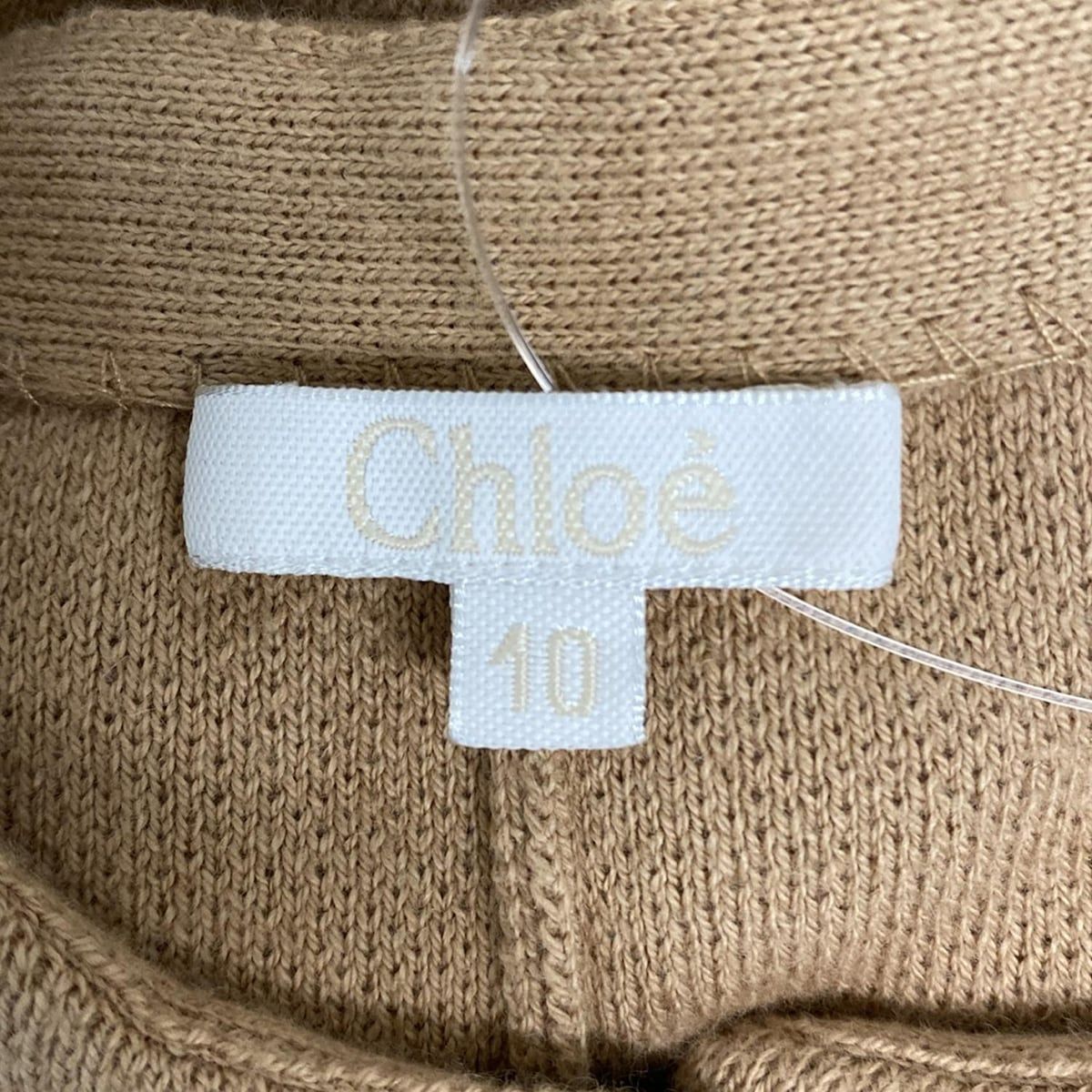 Chloe クロエ ポンチョ サイズ10 L レディース - ベージュ×ライトピンク 春 秋 GULLKHAN_COM