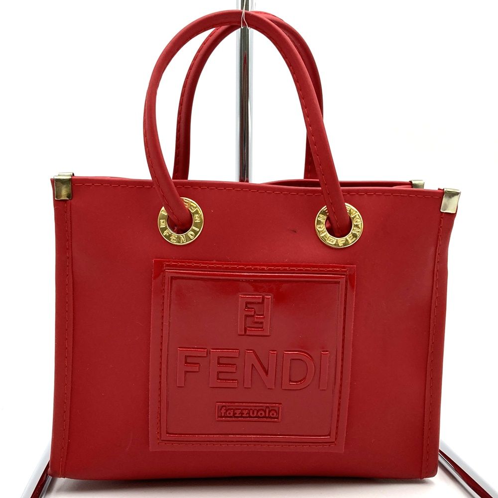 FENDI フェンディ ノベルティ ミニバッグ ポーチ ラバー エナメル 