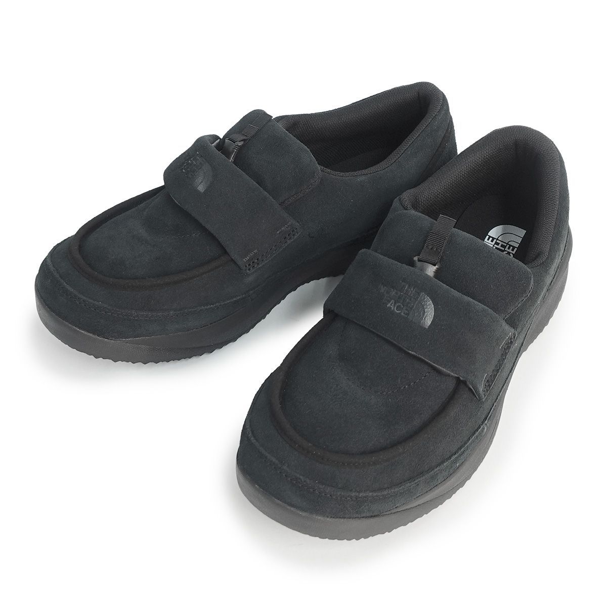 ザ ノースフェイス THE NORTH FACE スニーカー メンズ レディース ヌプシ ローファー スエード NF52576 KK TNFブラック×TNFブラック