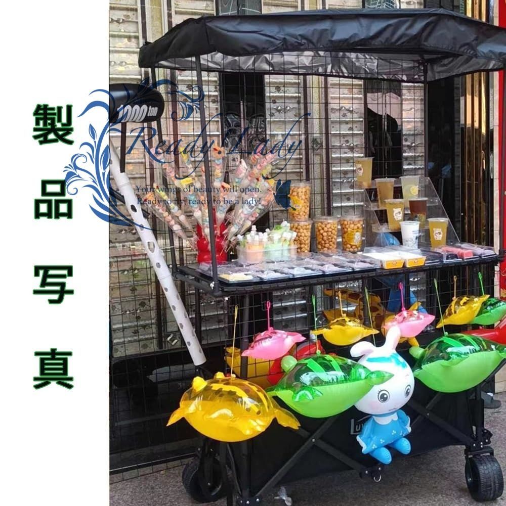 屋台ブース 仮設店舗セット 移動式 コンパクト設計 大容量 軽量 組み立て簡単 フリーマーケットマルシェ イベント出店 露店販売 実演販売 販促ブース 祭り ベージュ MARWIL-DEMENAGEMENTS_CH