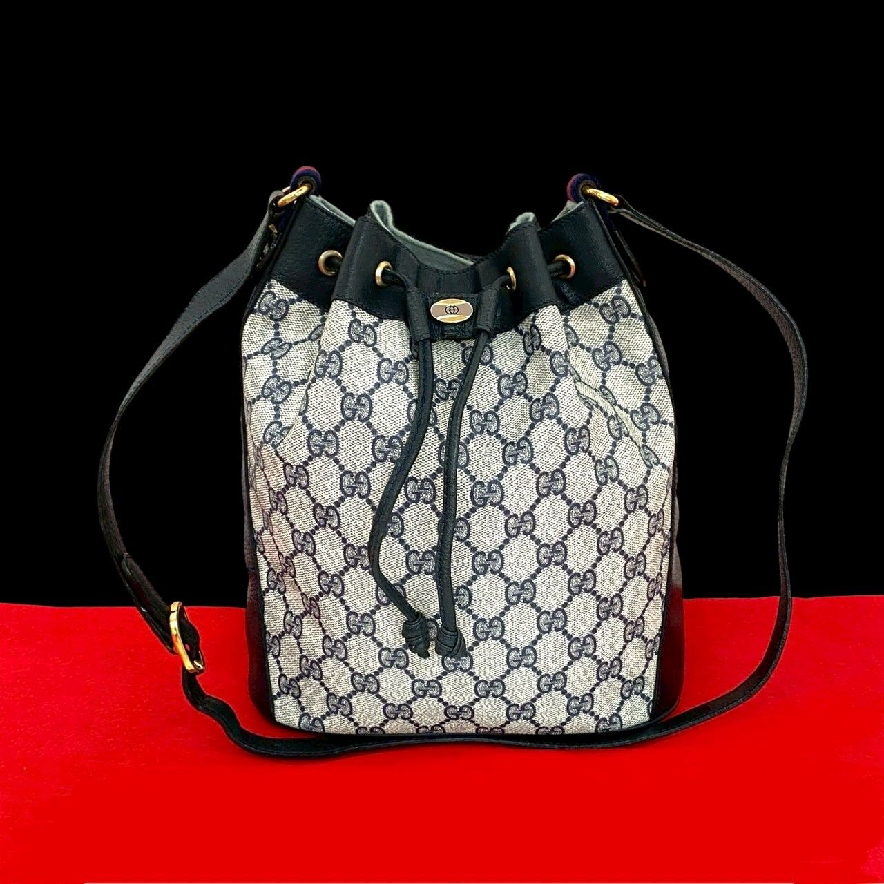 極 美品 GUCCI グッチ オールドグッチ ヴィンテージ シェリーライン GG