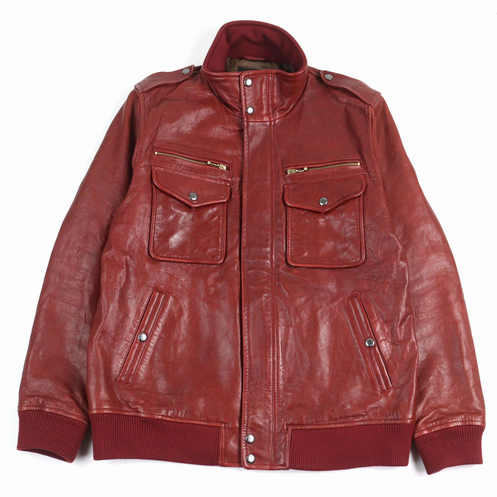 良品○AVIREX アヴィレックス 6101055 MID ZONE JACKET 羊革