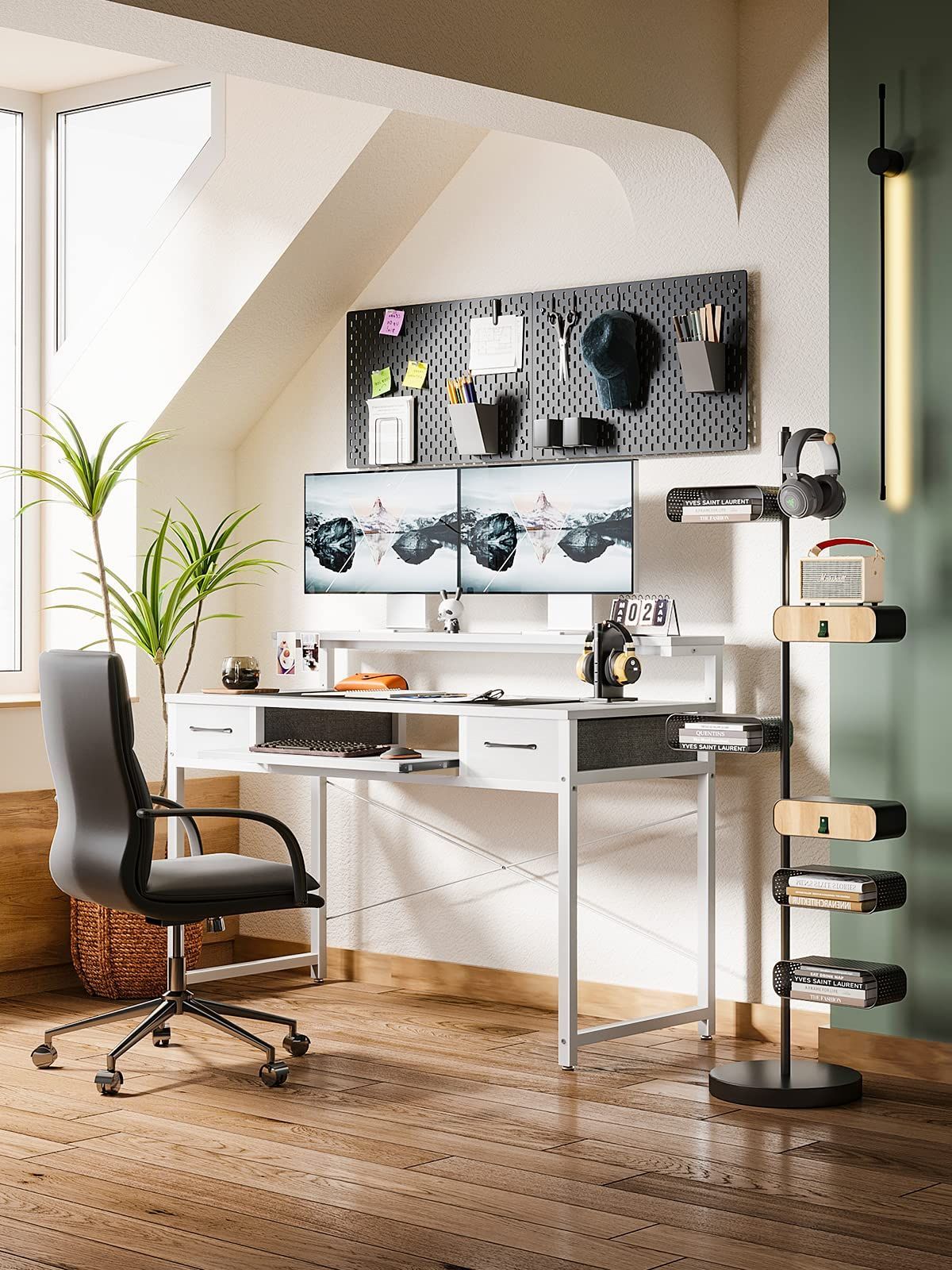 キーボードスライダー付き 省スペース