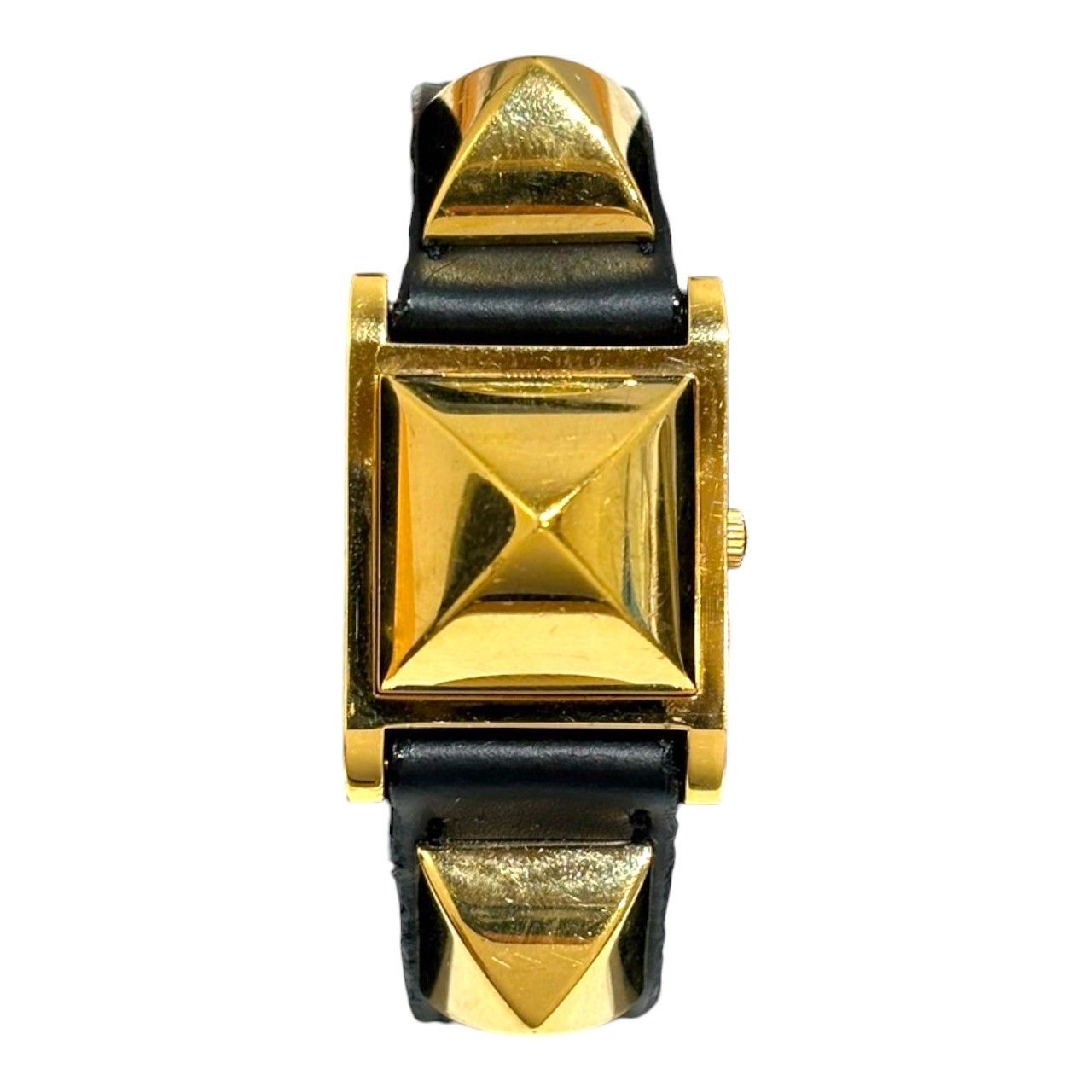 HERMES エルメス 611603 メドール 腕時計 レディース ブラック