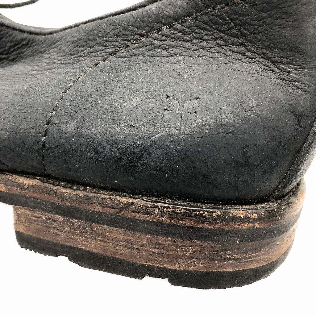 FRYE フライ プレーントゥ レザーシューズ 外羽根式 ブラック (メンズ 