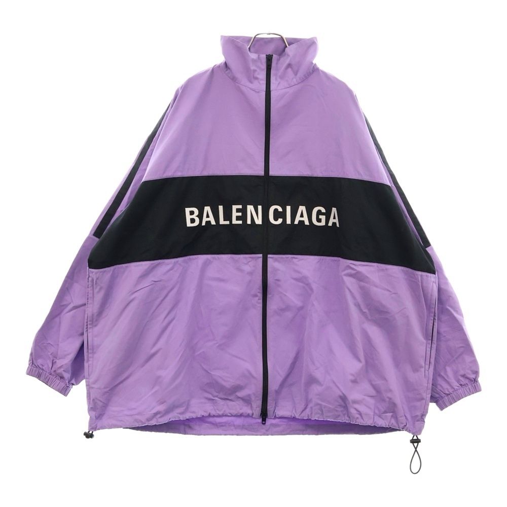 BALENCIAGA バレンシアガ フロントロゴ ジップアップ ジャケット パープル 571248 TYB18