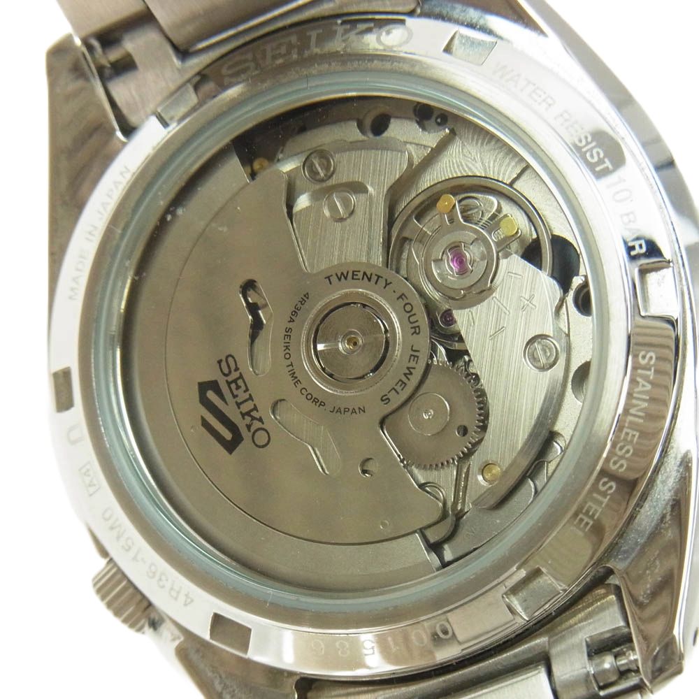 SEIKO セイコー 4R36-15M0 SNXS series アナログ ステンレススチール 自動巻き 腕時計 シルバー系【中古】 SEIKO セイコー 4R36-15M0 SNXS series アナログ ステンレススチール