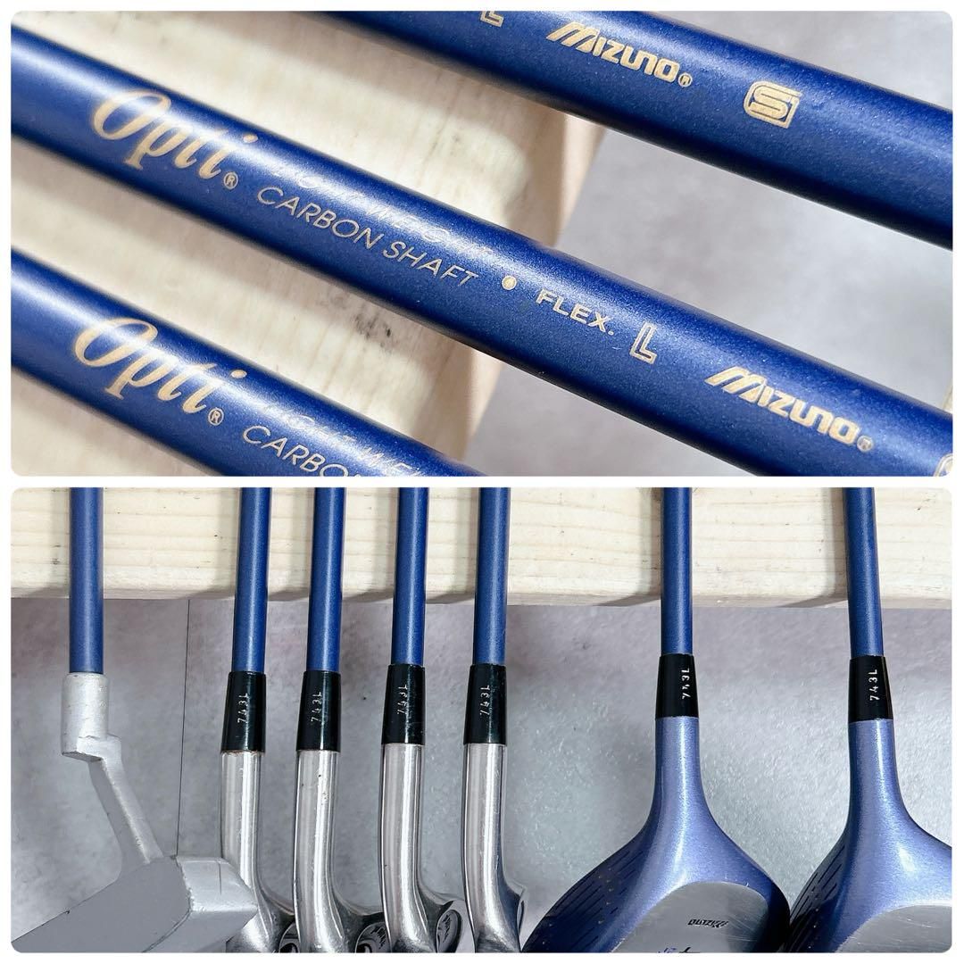 X 622 ミズノ 他 レディース ゴルフクラブ ハーフセット 8点 かわいい L