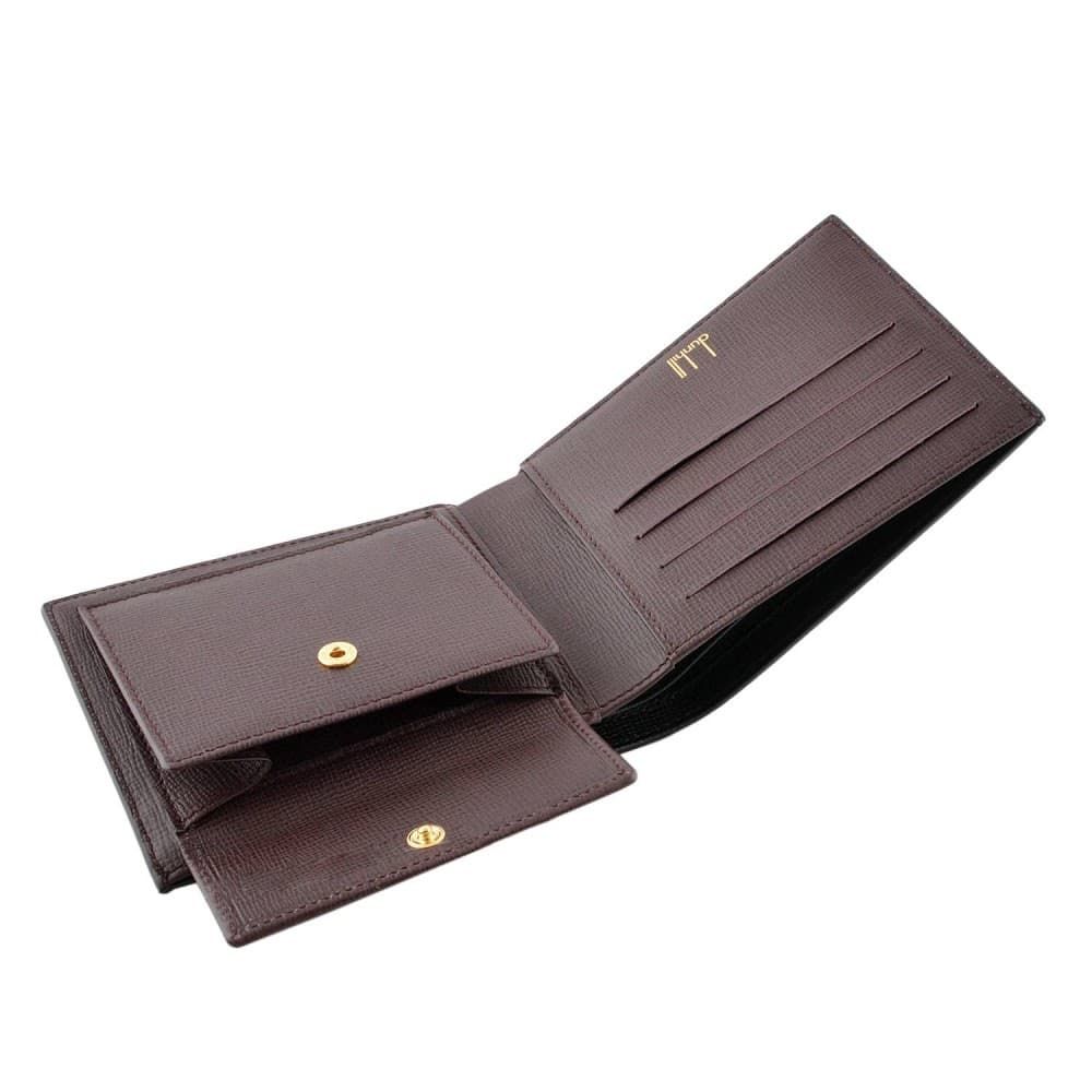 ダンヒル 財布 DUNHILL 小銭入れ付 二つ折り財布 内外カラー