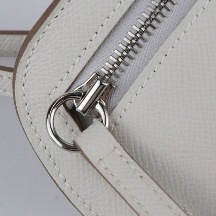HERMES 新作　プティットコース　白色　クレ シルバー金具 プティット・コース グリペール (グリスパール) ライトグレー