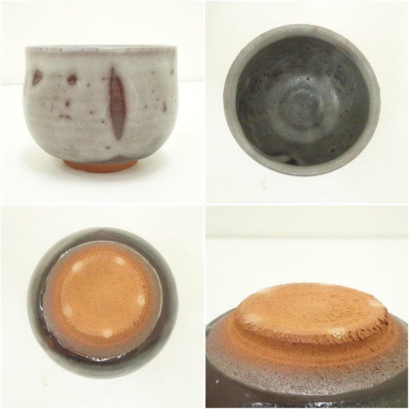 骨董　茶道　アンティーク　お茶碗 美術品・アンティーク・コレクション 京焼 安田全宏造 彩瓷茶碗（共箱