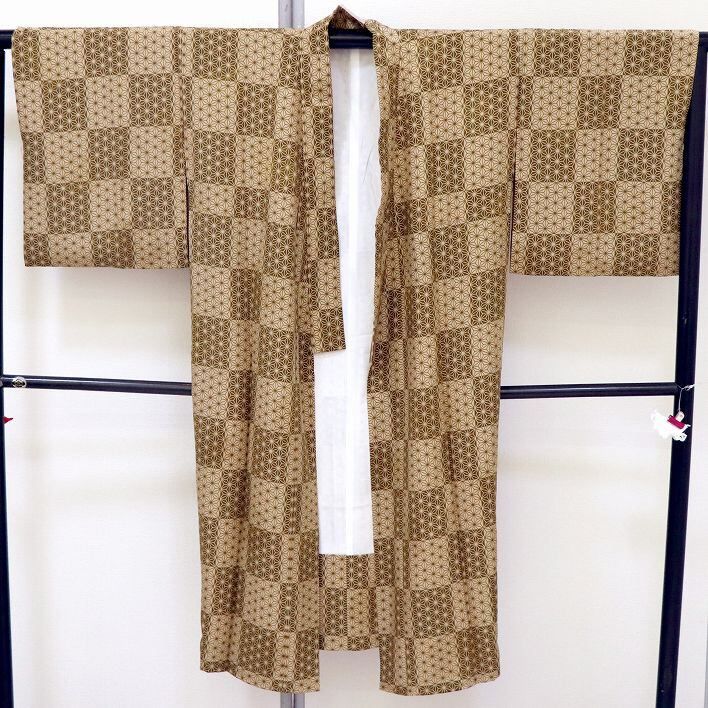 麻の葉柄 襦袢 着物 No.171114-15 梱包サイズ60