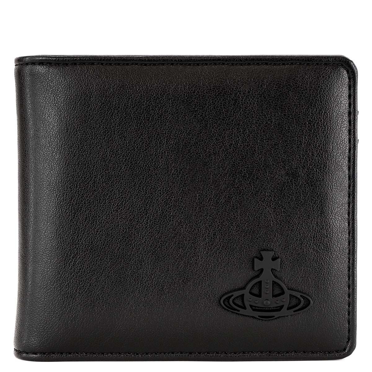 VIVIENNE WESTWOOD ヴィヴィアンウエストウッド 二つ折り財布 51010009 S000H DERBY BILLFOLD WITH COIN POCKET メンズ 男性 ウォレット N403 BLACK ブラック