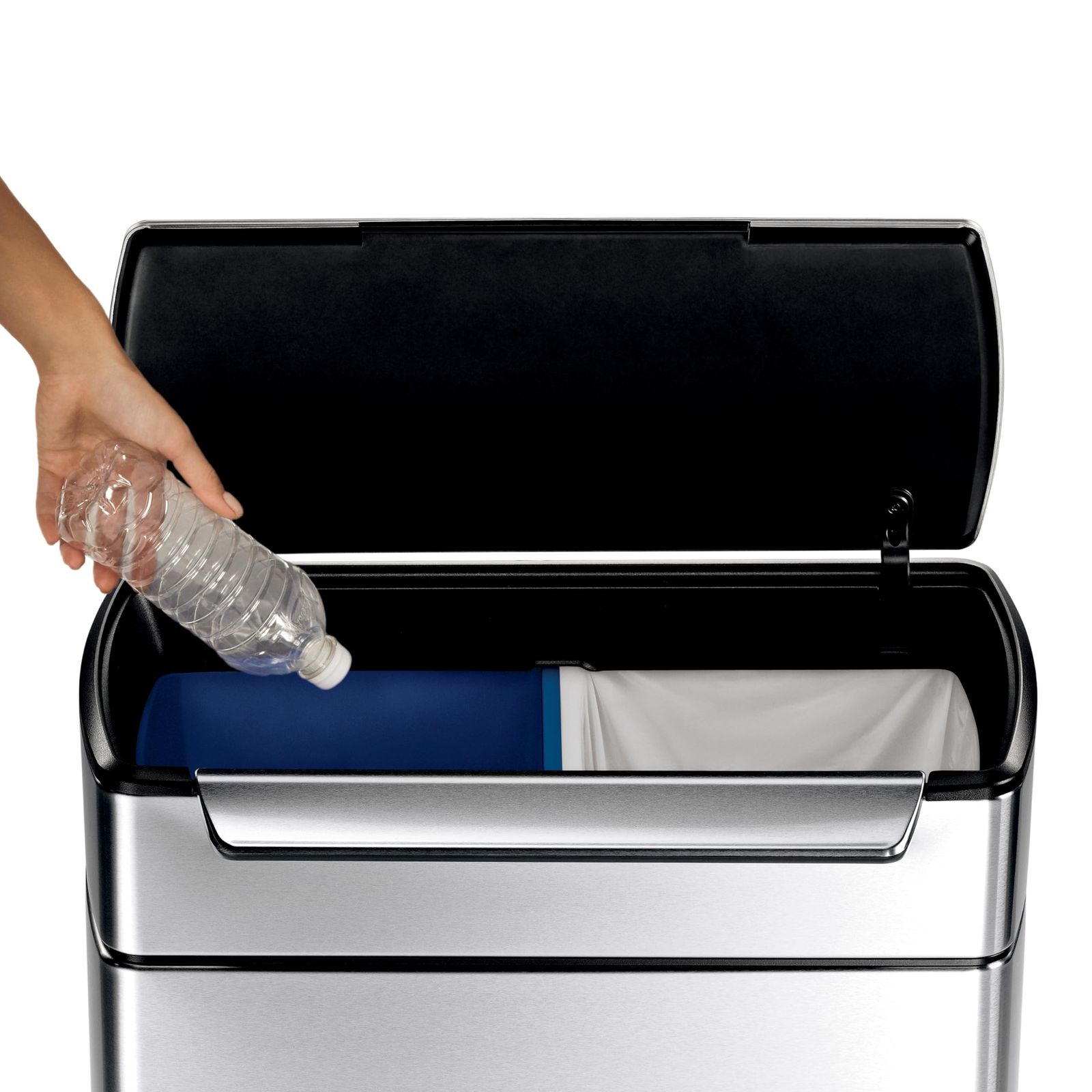 simplehuman 48L ダストボックス ステンレス ふた付き simplehuman 48L ダストボックス ステンレス ふた付き