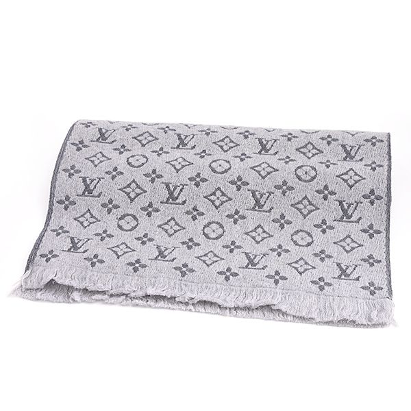 ルイヴィトン マフラー レディース メンズ マフラー・モノグラム クラシック ウール グレー Louis Vuitton M70932 中古 -  メルカリ