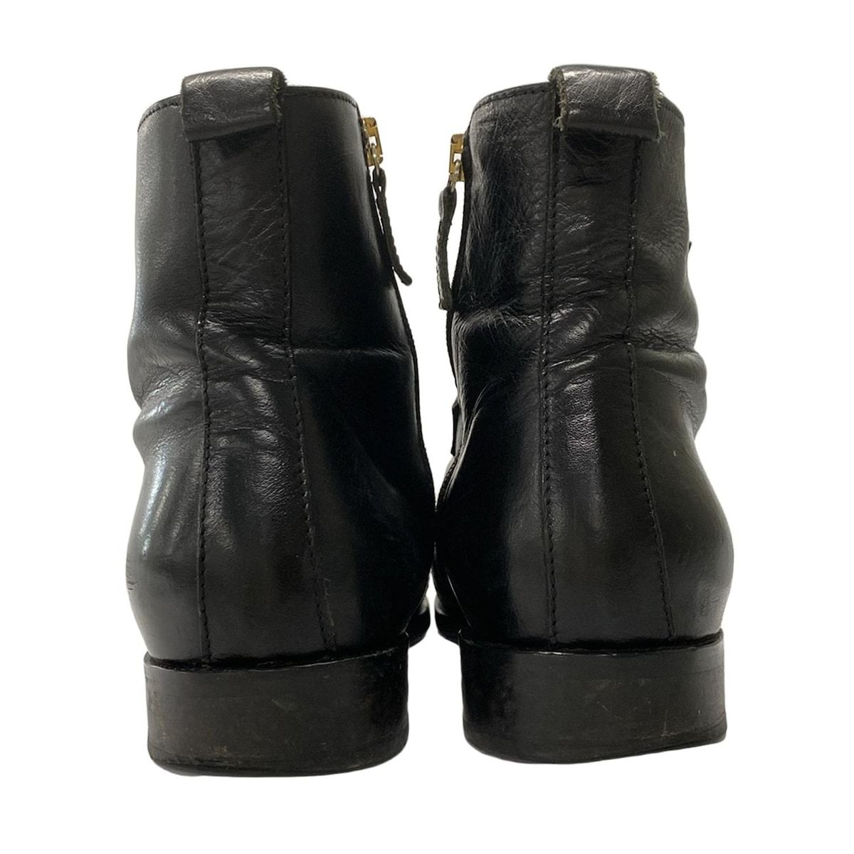 DIEGO BELLINI ディエゴ ベリーニ ショートブーツ 39 - 黒 アウトソール張替済 レザー WWW_WOWDIGSITE_COM