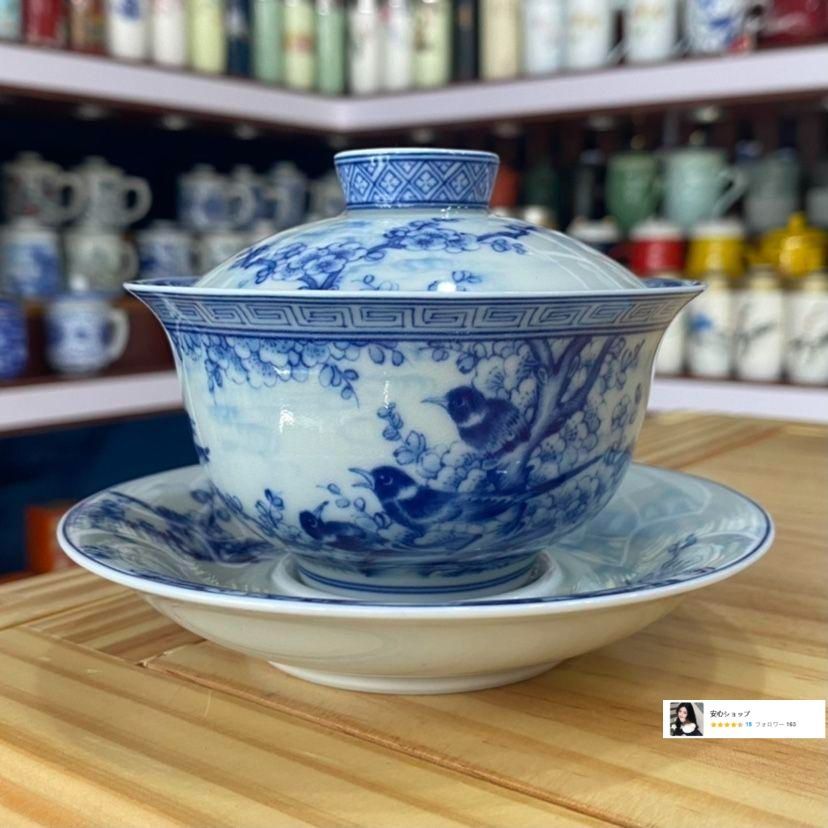 景徳鎮 青花磁器竜紋三才蓋碗 煎茶器 新品未使用 景徳鎮 青花竜紋三才蓋碗 茶碗 湯飲み煎茶器 新品未使用 - メルカリ