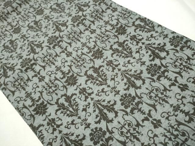 平和屋着物●両面　全通柄袋帯　ふくれ織　更紗吉祥花文　金彩　正絹　逸品　CAAX1495hy 平和屋着物○両面 全通柄袋帯 ふくれ織 更紗吉祥花文 金彩 正絹 逸品