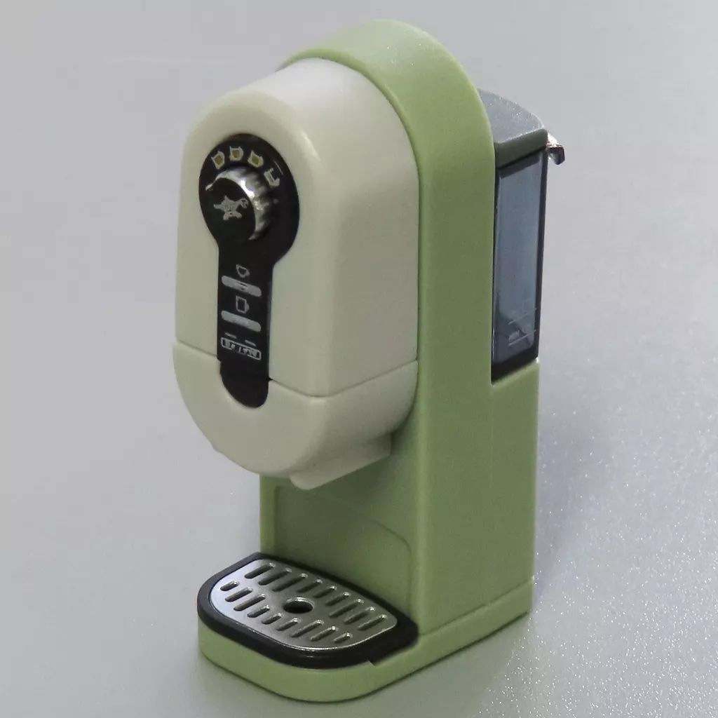 ミニチュアコーヒー エスプレッソマシン グリーン ドールハウス