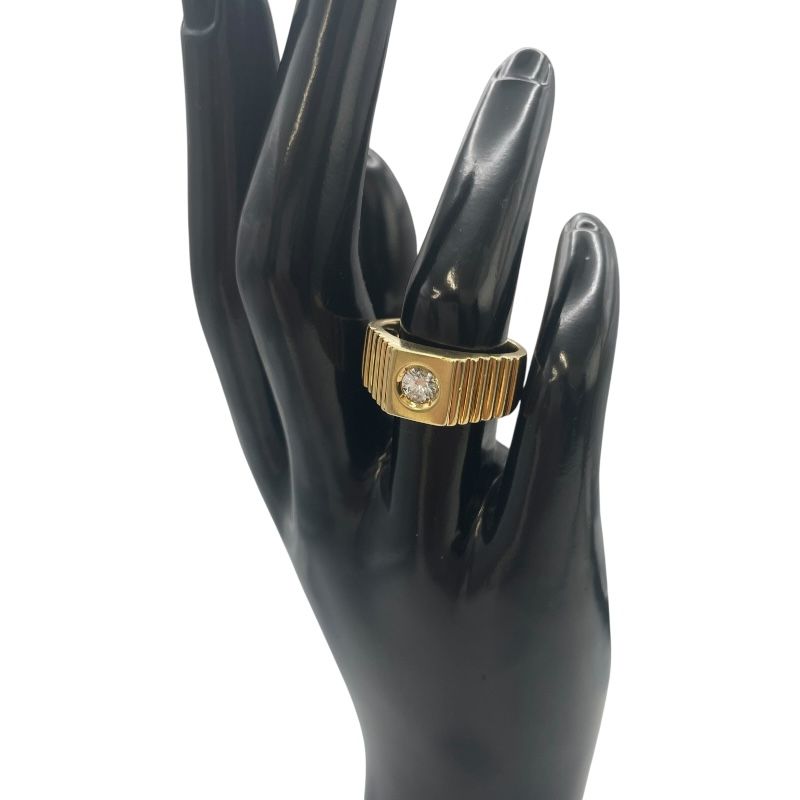 K18 ダイヤリング イエローゴールド 750YG ジュエリー MERCADOAVALIA_COM_BR