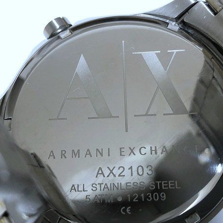 ○【美品】ARMANI EXCHANGE アルマーニエクスチェンジ 腕時計 AX2103