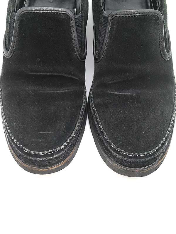 sacai サカイ 20SS スエードレザー スリッポンシューズ ブラック 42