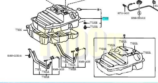 トヨタ純正 超 品 ランクル 100 燃料タンク HDJ101 ランドクルーザー フューエルタンク 1998 1-2007 8 FFCRYSTALESIA_COM
