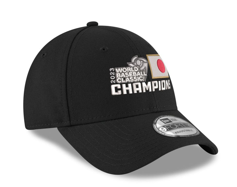 USA購入] WBC 2023チャンピオン キャップ New Era ブラック 9FORTY 