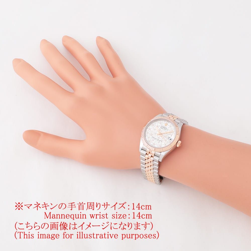ロレックス デイトジャスト31 278271 シルバー フローラルモチーフ 5列