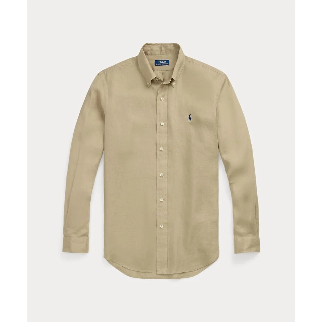 POLO RALPH LAUREN ポロ ラルフ ローレン クラシックフィット ガーメントダイ オックスフォード 長袖シャツ Surrey Tan Mサイズ A24