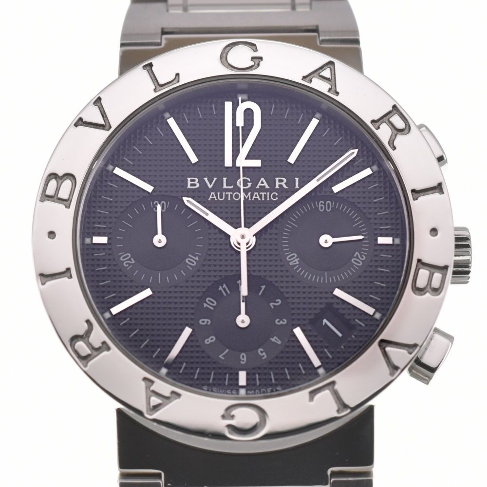 ブルガリ BVLGARI BB38SSCH ブルガリブルガリ クロノグラフ デイト 自動巻き メンズ き D 139143