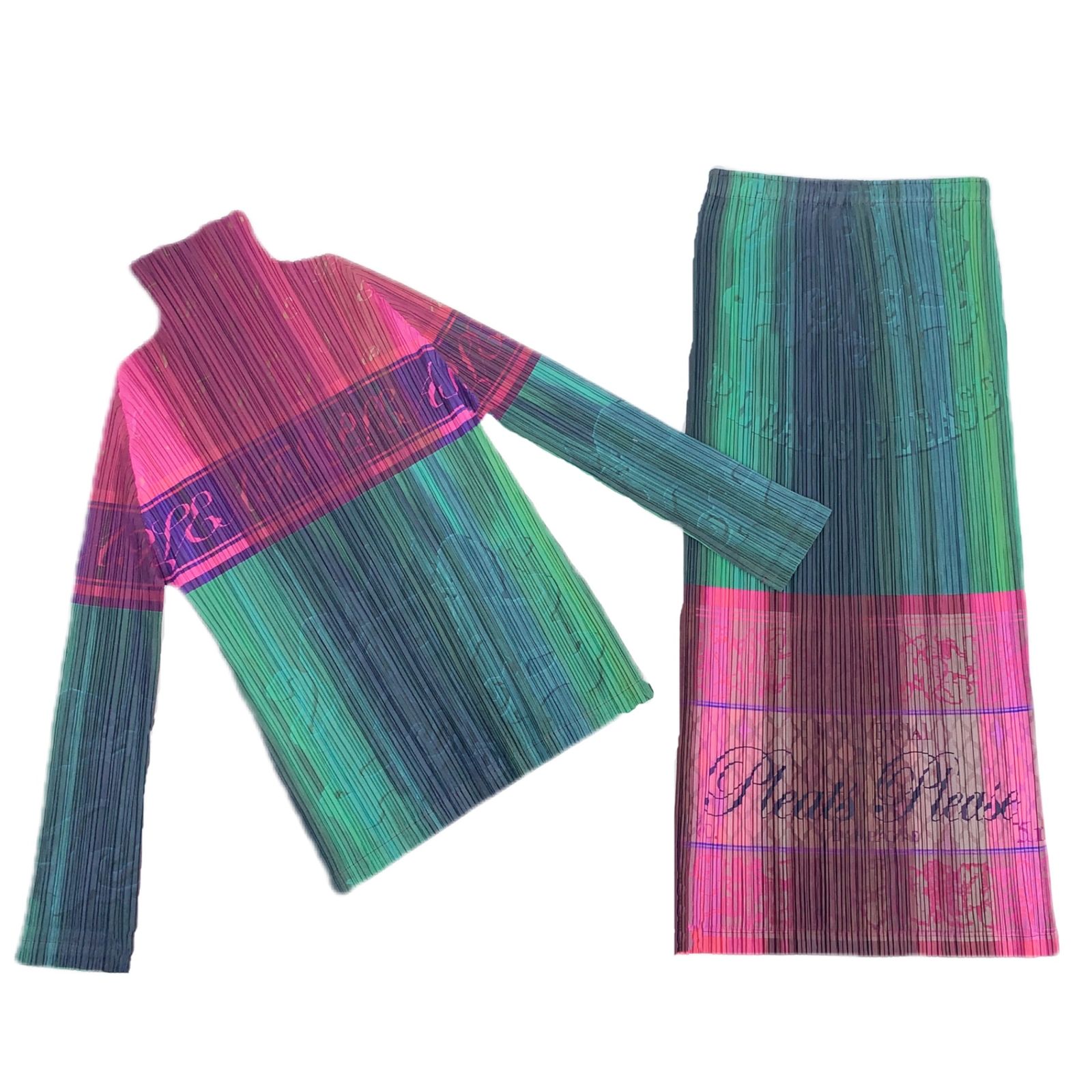 未使用級＊プリーツプリーズ PLEATS PLEASE スカーフ マルチカラー