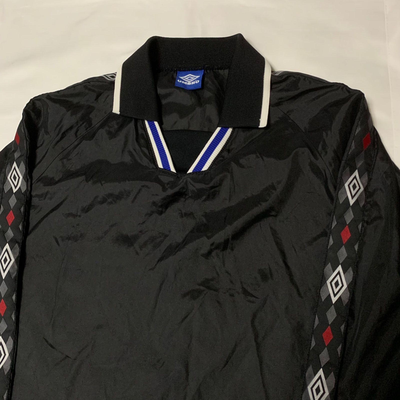 90s UMBRO L/S Nylon Pullover Shirt アンブロ ナイロンプルオーバー