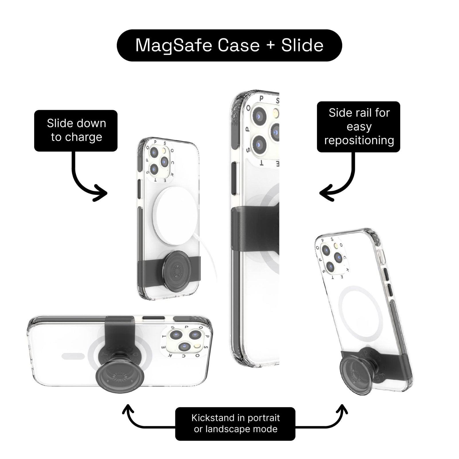 MagSafe White PopCase 12/12Pro ジャパン (マグセーフ ポップソケッツ